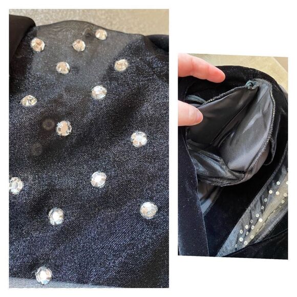 Vintage 80s designer formal top by Karen Miller NY estimated size 6 - Picture 6 of 8